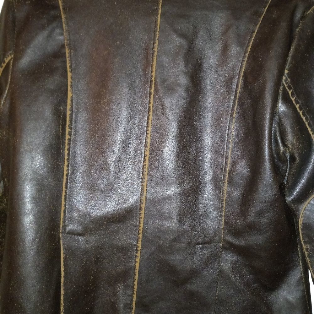 Vintage RVT CLOTHING Faux/Vegan Leather Jacket - Picture 8 of 9